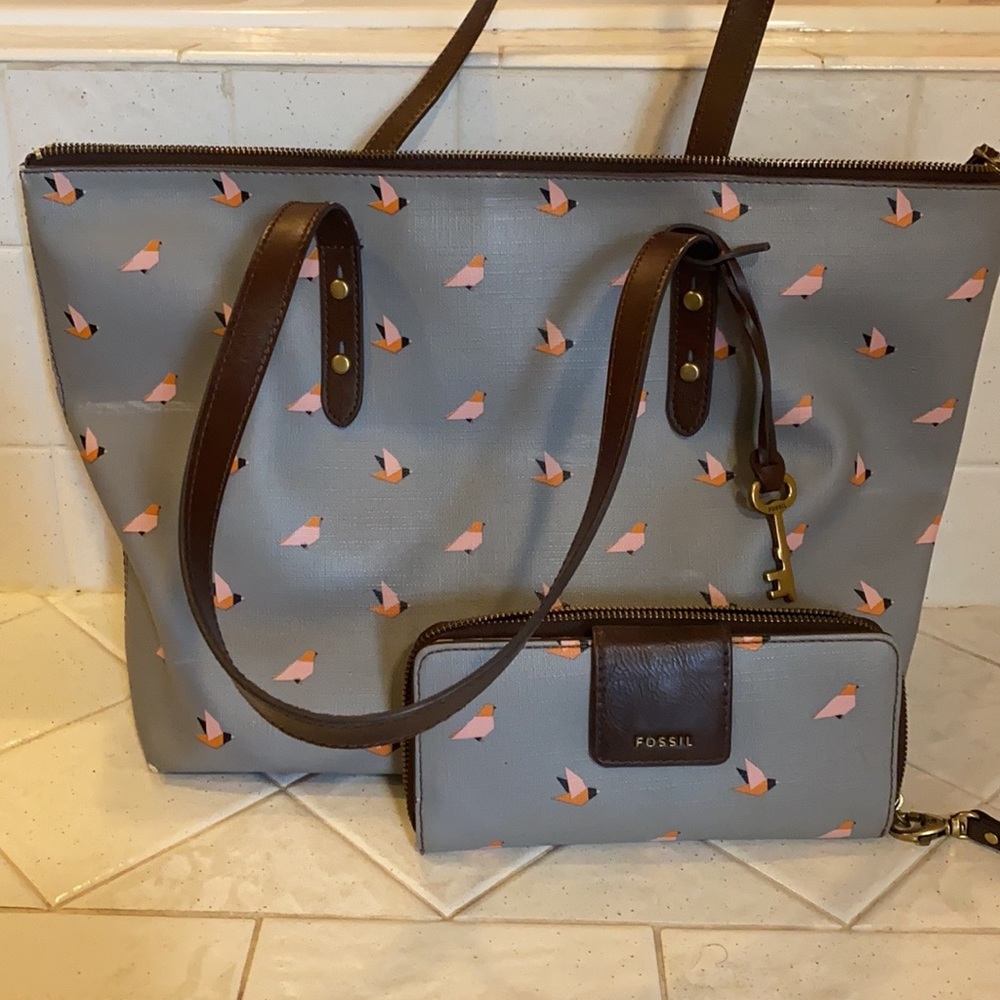 Fossil Tote and Wallet